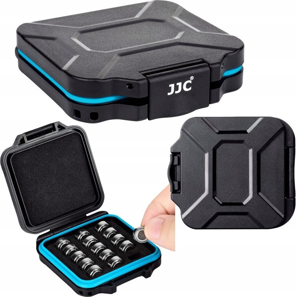 Kuti ruajtëse baterish JJC MCR LR44X15, për 15 bateri LR44, transparente