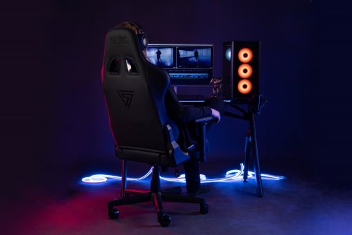 Стол SENSE7 Spellcaster, црно/црвенa боја