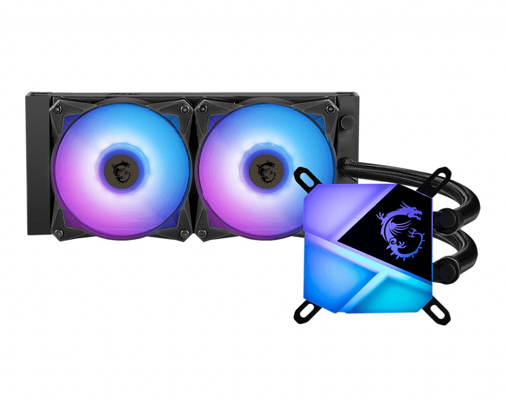 Ftohës me ujë MSI MAG CoreLiquid C240, 240mm, ARGB, i zi 