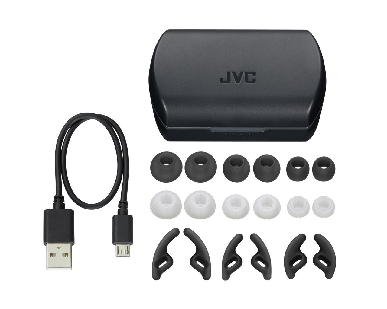 Dëgjuese JVC HA-ET45T-B, Wireless, të zeza