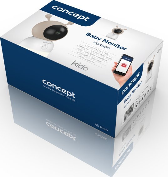 Kamerë kujdestare për foshnje Concept Kido KD4000, 3MP, Wi‑Fi, shumëngjyrëshe