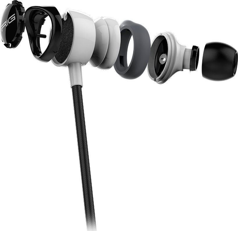 Kufje gaming Nacon RIG 200 HS, 3.5mm, me mikrofon, të zeza