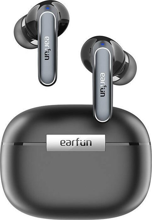 Kufje TWS EarFun Air2, pa tela, me kuti karikimi, të zeza