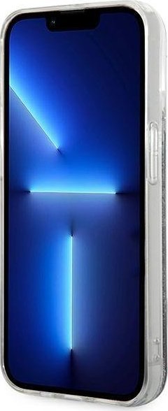 Mbrojtëse telefoni Karl Lagerfeld Liquid Glitter Monogram për iPhone 14 Pro 6.1", hardcase TPU PC, e zezë