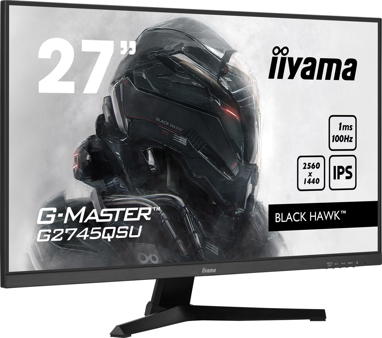 Monitor iiyama G-MASTER G2745QSU-B1, 27", 2560 x 1440, Dual WQHD, 100 Hz, i zi
