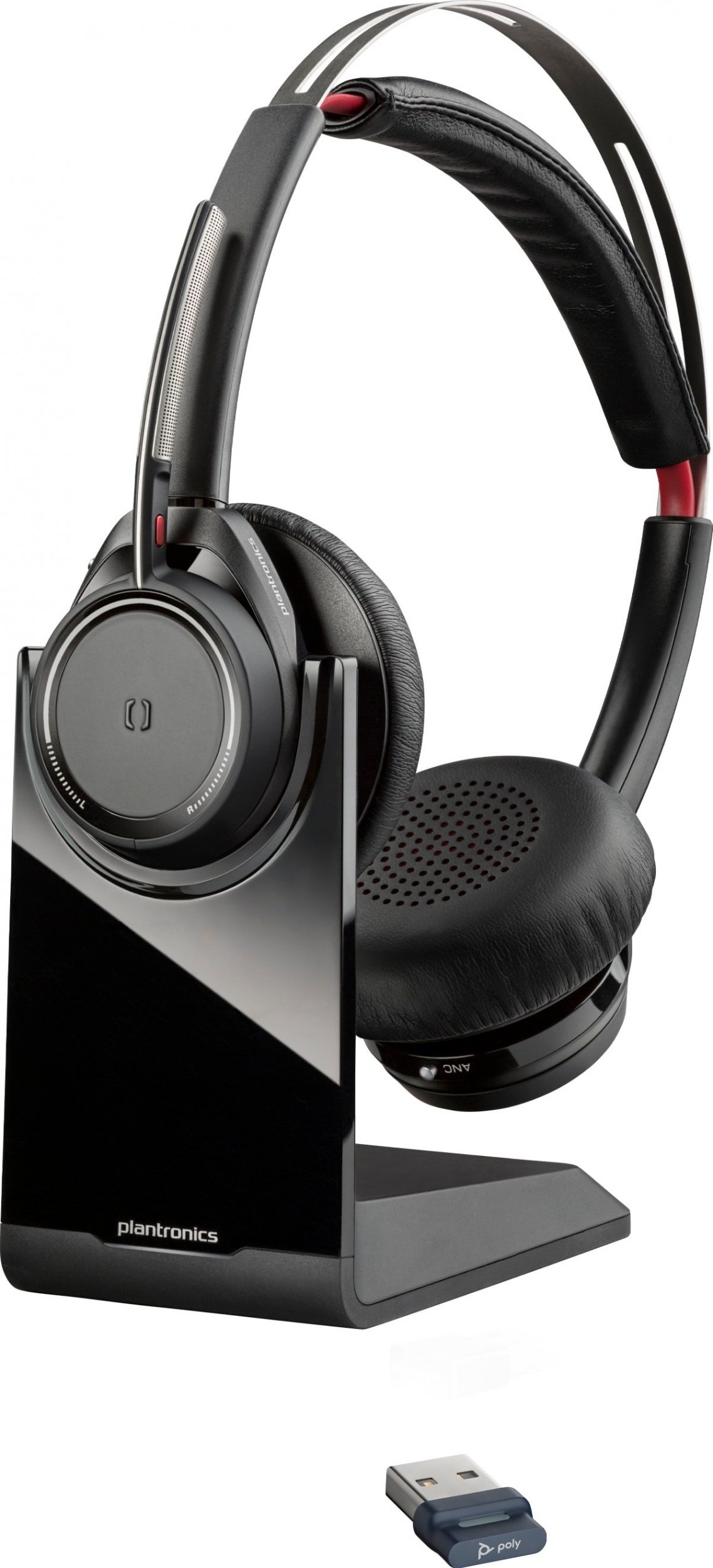 Stacion karikues për kufje HP Poly Voyager Focus UC, USB A, i zi