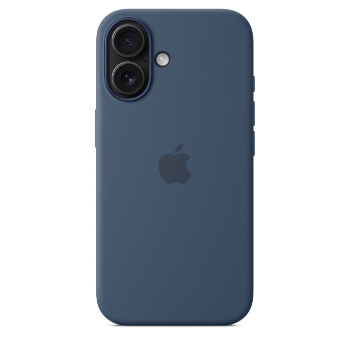 Apple iPhone 16 Silicone Case with MagSafe, Denim