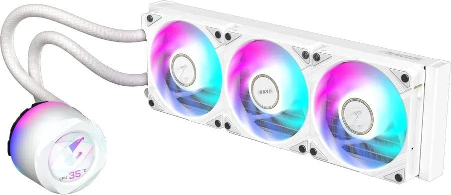 Ftohës me ujë Gigabyte Aorus WaterForce X II 360, i bardhë
