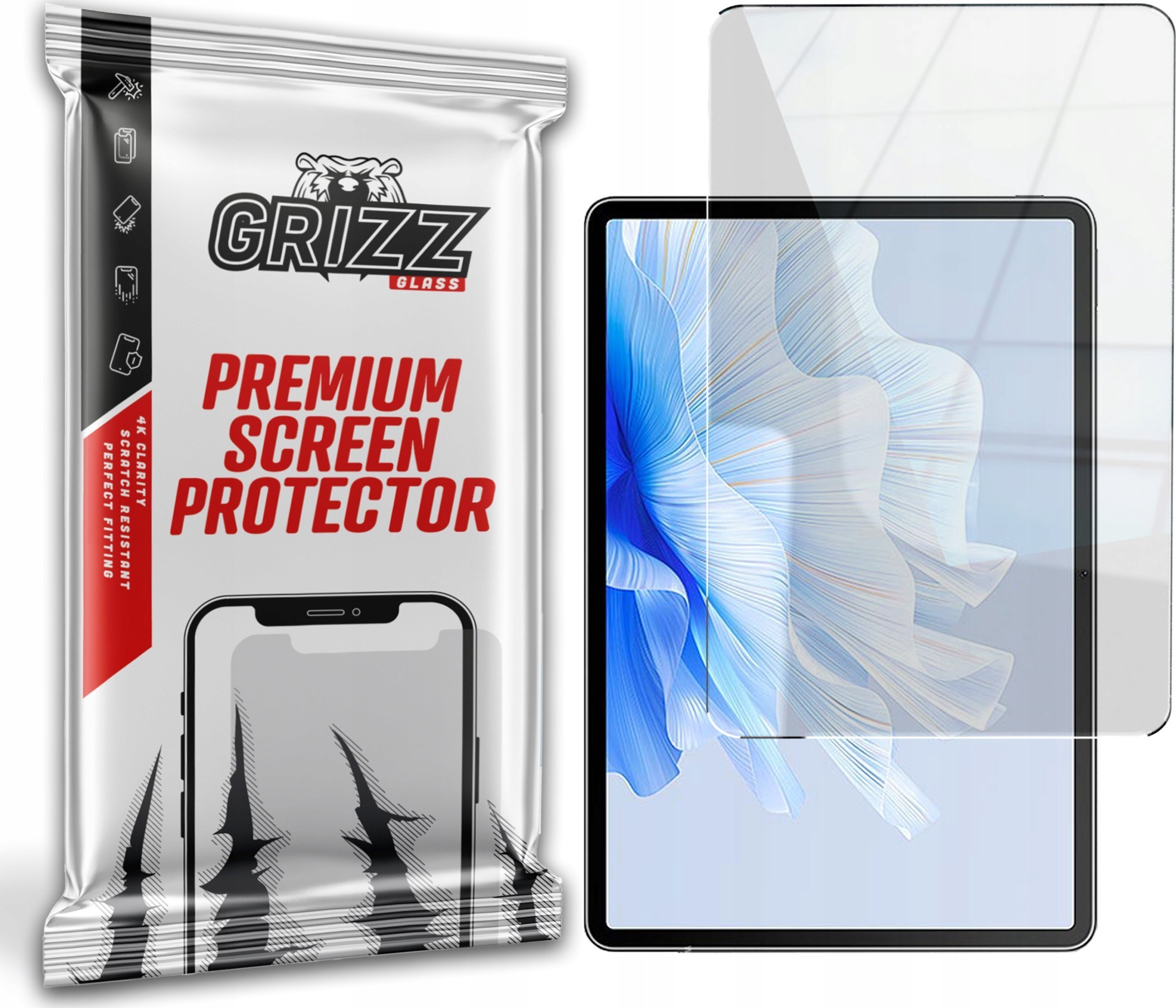 Xham mbrojtës Grizz Hybrid Glass për Huawei MatePad Air, hibrid, transparents