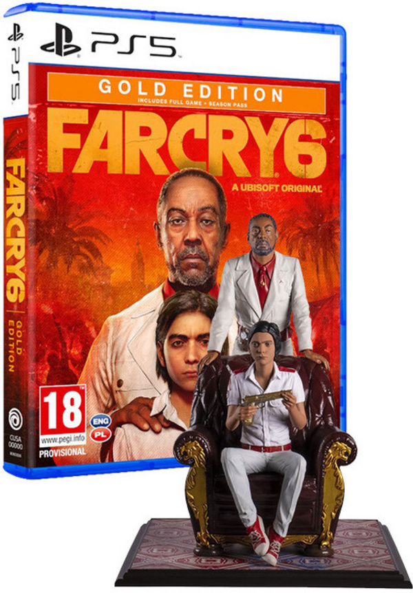 Videolojë Far Cry 6 - Gold Edition + figurë Anton & Diego (PS5)