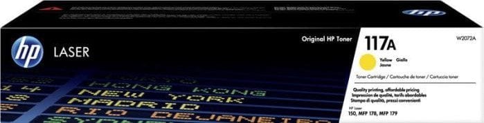 Тонер HP 117A W2072A, жолт