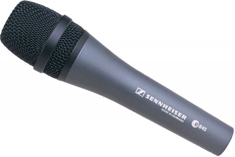 Динамичен микрофон Sennheiser E845, суперкардиоиден, професионален, црн