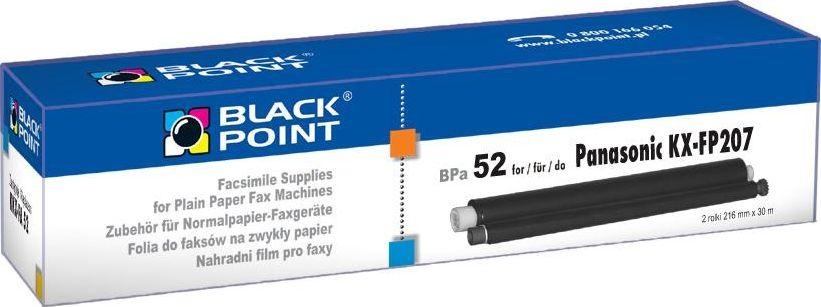 Folie ngjyruese Black Point TTR Fax BPPA52 Panasonic KX - FA 52 (BTPA052EB), 2 rolle