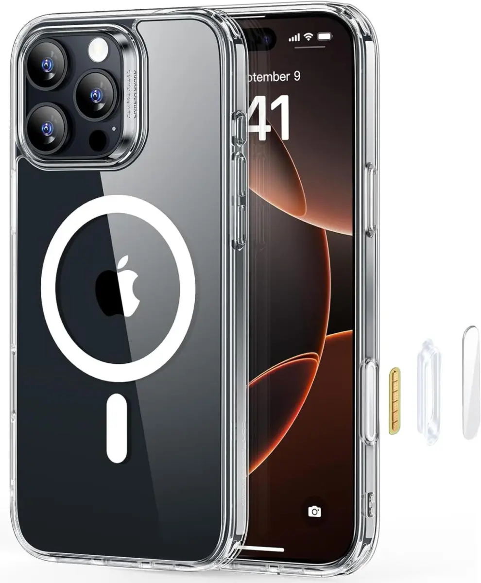 Mbrojtëse ESR HaloLock Classic Hybrid- Camera Control për iPhone 16 Pro, transparente