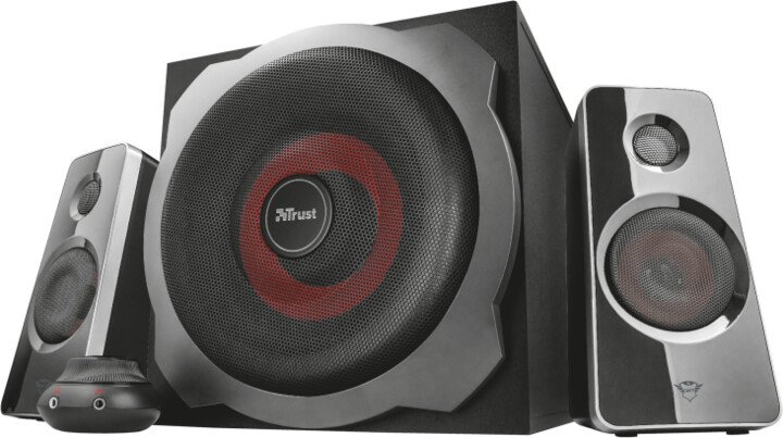Set altoparlantësh Trust GXT 38 2.1, i zi