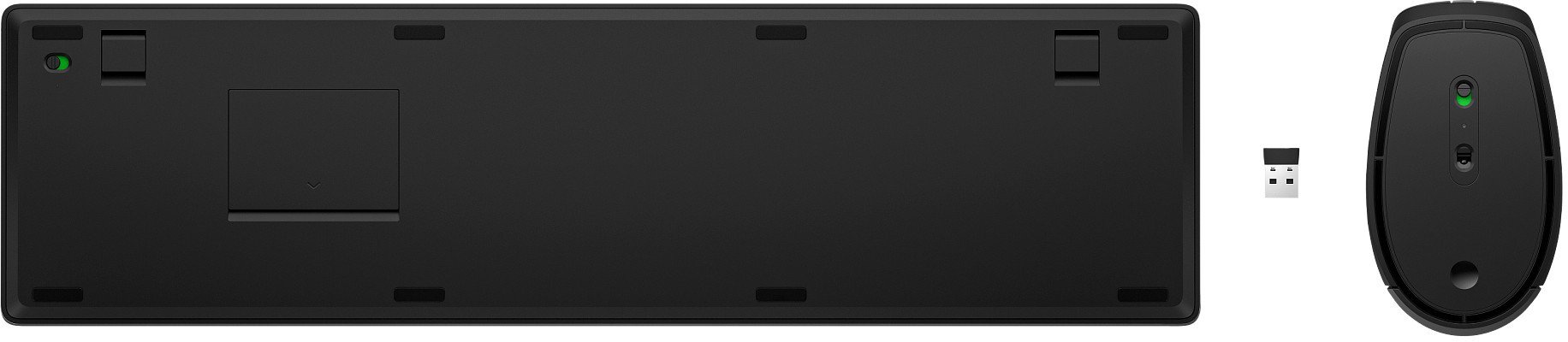 Сет безжична тастатура и глушец HP 655, USB, со програмируеми копчиња, црн