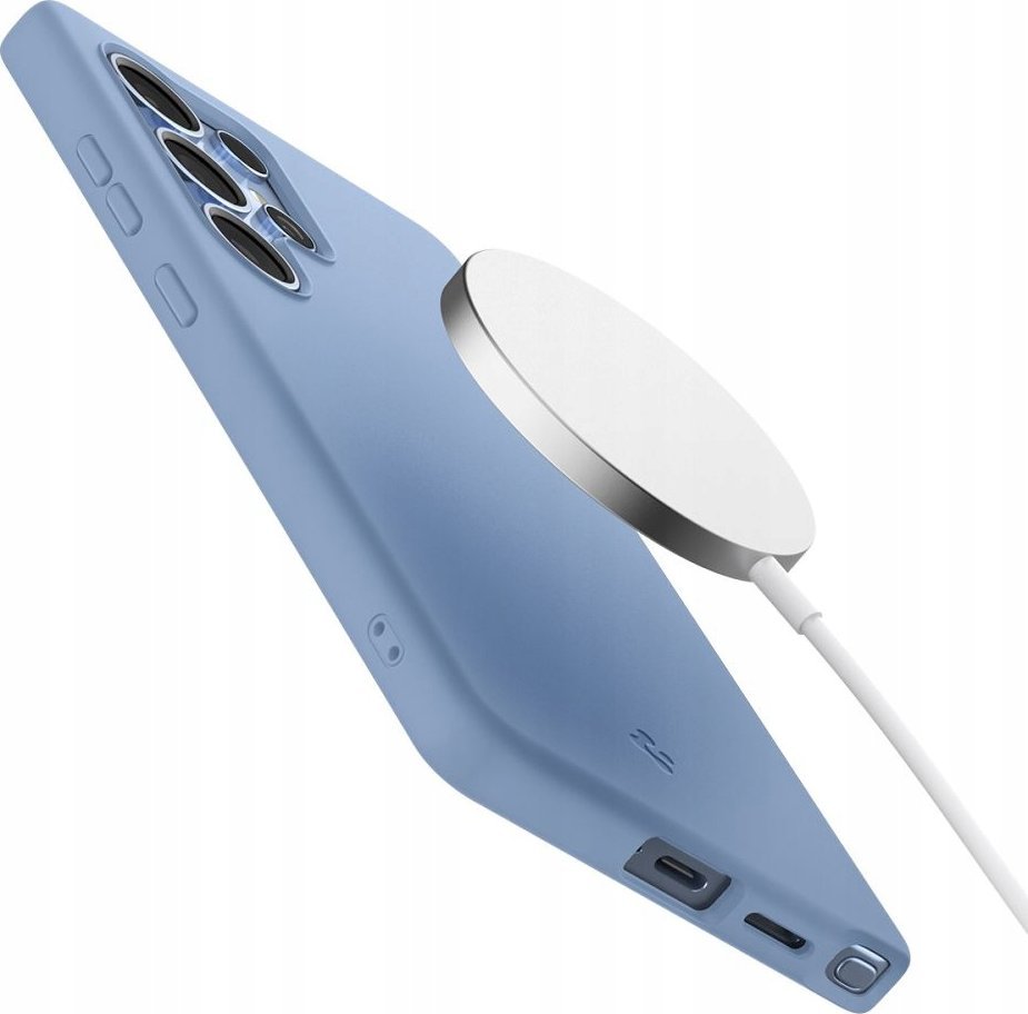 Mbulesë telefoni Spigen Silicone Fit MagSafe Samsung Galaxy S25 Ultra, silikoni, Sapphire Blue
