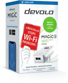 Adapter powerline Devolo Magic 2 WiFi next Single, 1200 Mbit/s, Gigabit Ethernet, i bardhë