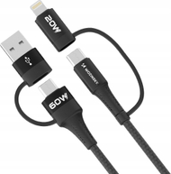 Kabllo karikimi Wozinsky WNBAA 4in1, 60W, 1m, e zezë