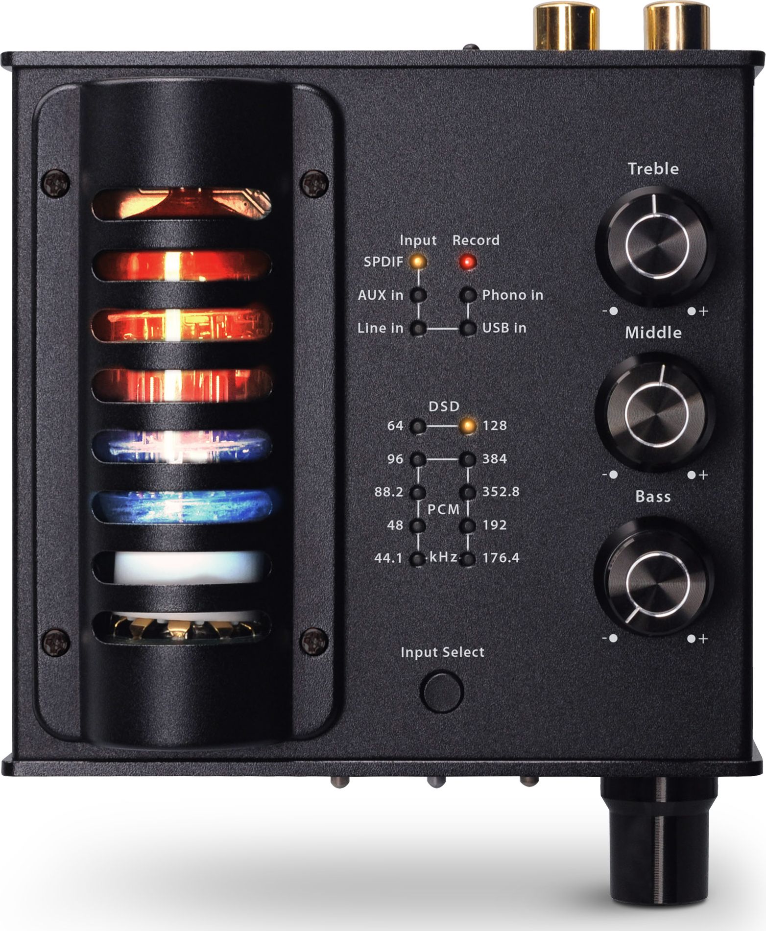 Засилувач за слушалки InLine AmpUSB-EQ, DAC 32-bit 384 kHz, пренослив, црн