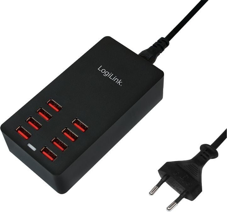 Karikues USB LogiLink PA0140, 8x USB A, 44W