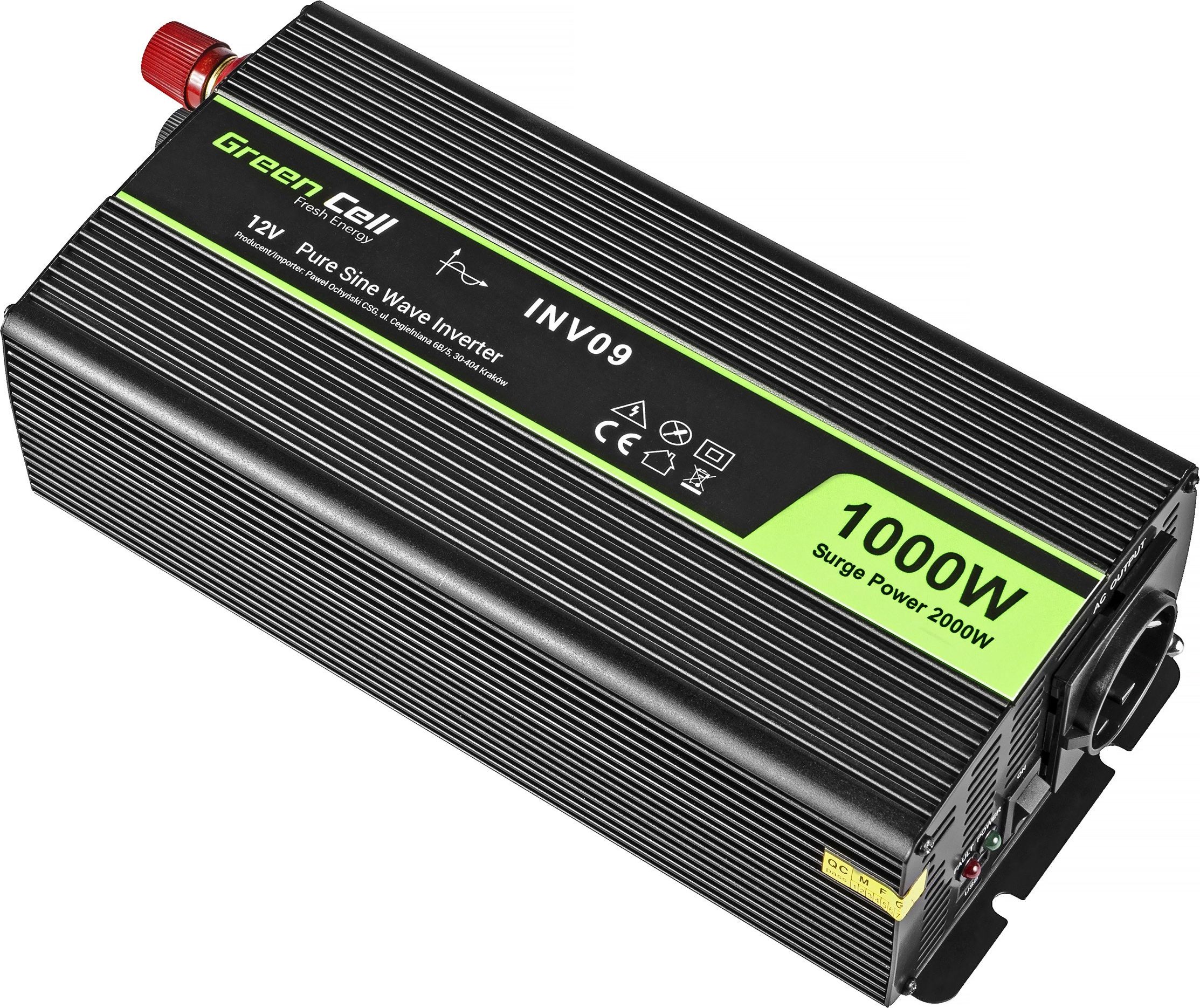 Akumulator Green Cell, 12V, 230V, 1000W, 2000W