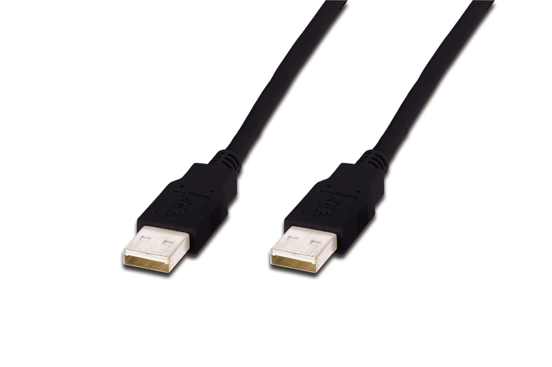 Kabllo Digitus USB-A në USB-A, 1.8m, e zezë