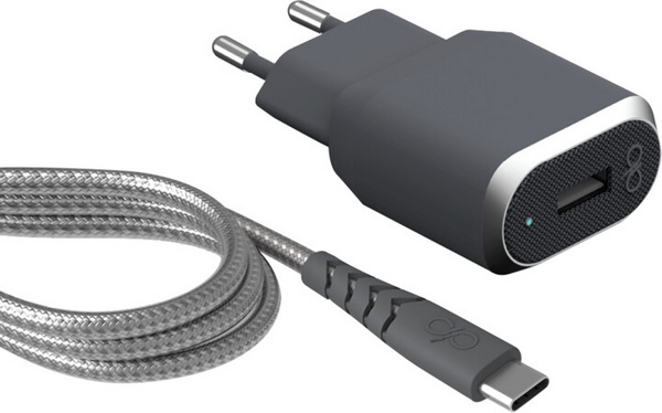 Karikues BigBen Force Power USB + kabllo USB-C / USB-A, hiri