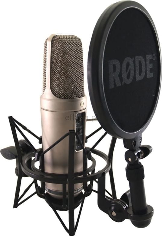 Mikrofon kondensator RODE NT2-A, diafragmë e madhe, multipattern, argjendtë