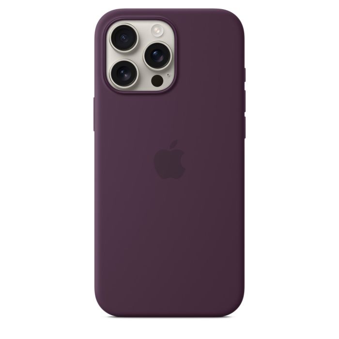 Apple iPhone 16 Pro Max Silicone Case with MagSafe, Plum