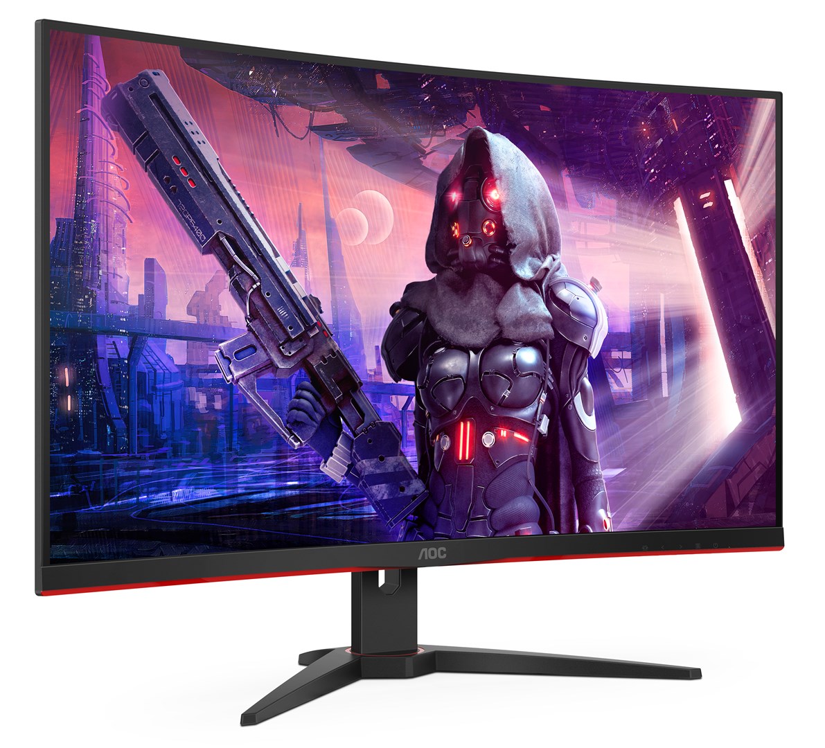Monitor AOC Gaming CQ32G2SE/BK, 31.5", 2560 x 1440, 165 Hz, i zi