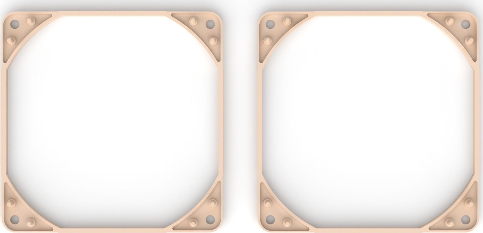 Kornizë ndarëse për ventilator PC Noctua NA-IS1-12 Sx2, 120mm, set 2 copë, kafe