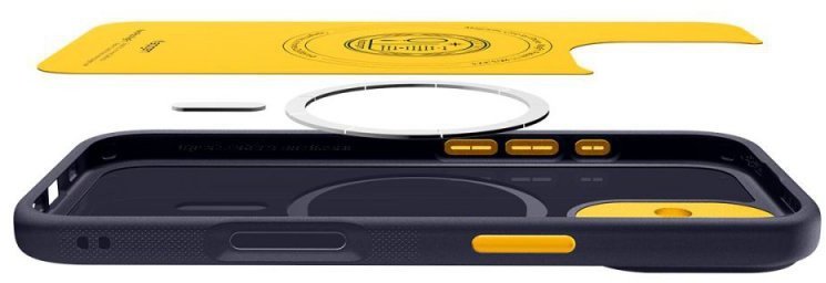 Mbështjellës telefoni Spigen Caseology Nano Pop MagSafe, për iPhone 17, Blueberry Navy, blu