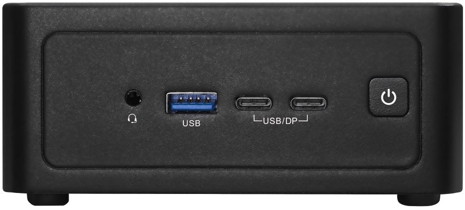 Mini PC Asrock Nuc Box-255H, kompakt, për zyrë dhe shtëpi, i zi