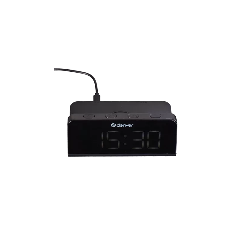 Denver Wireless Charge Alarm Clock ECQ-103MK2