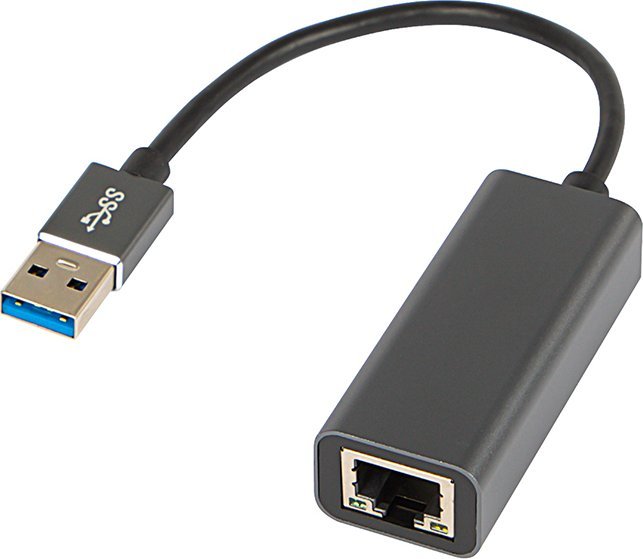 Kartë rrjeti USB Blow K-04, USB 3.0 në RJ45, alumini, e zezë
