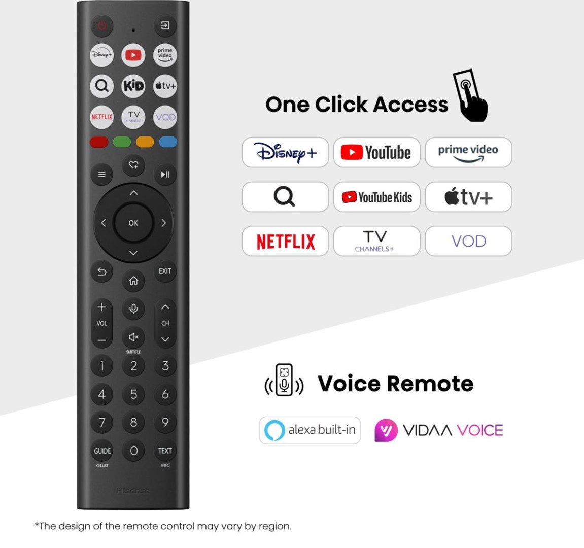 Televizor Hisense 65U7Q, 65", 4K UHD, 144Hz, i zi