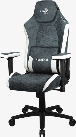 Karrige Aerocool Crown AeroSuede, Steel Blue​, e zezë/e bardhë