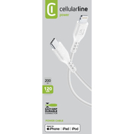 CELLULARLINE USB CABLE USB-C TO USB-C 2M WHITE