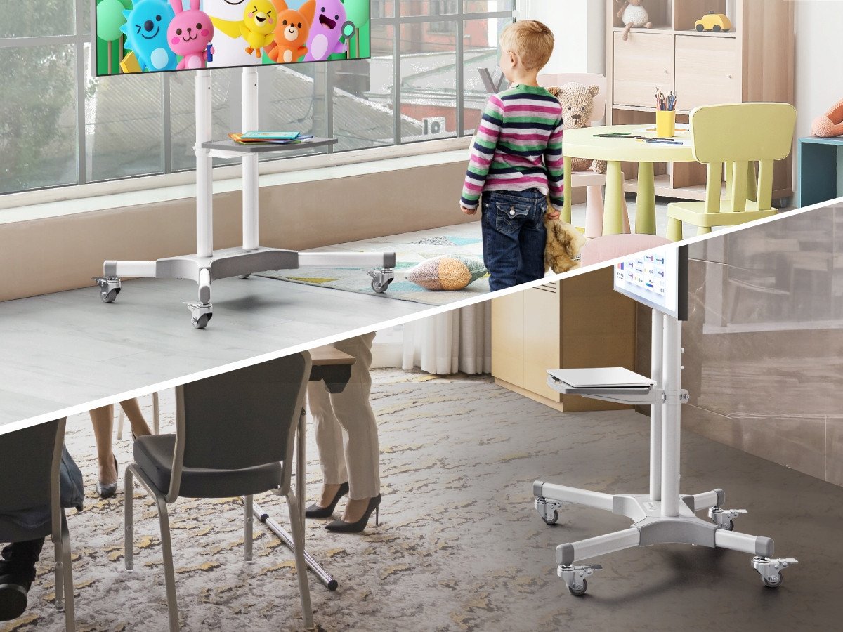 Stativ TV ONKRON TS1351-W, 32-65", dysheme, i bardhë