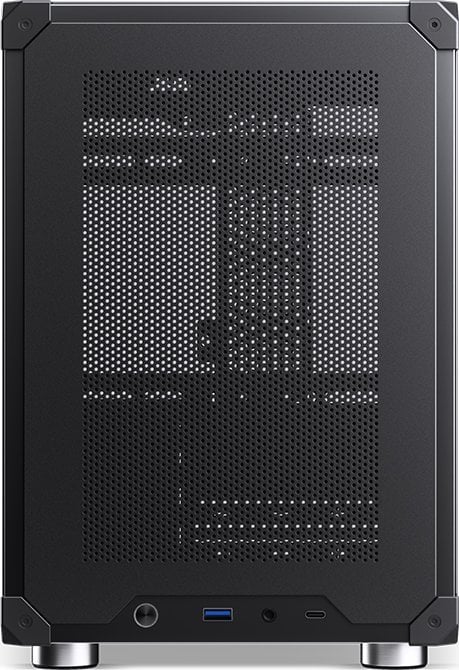 Kase kompjuterike Jonsbo C6, Micro ATX, me dorezë bartëse, e zezë