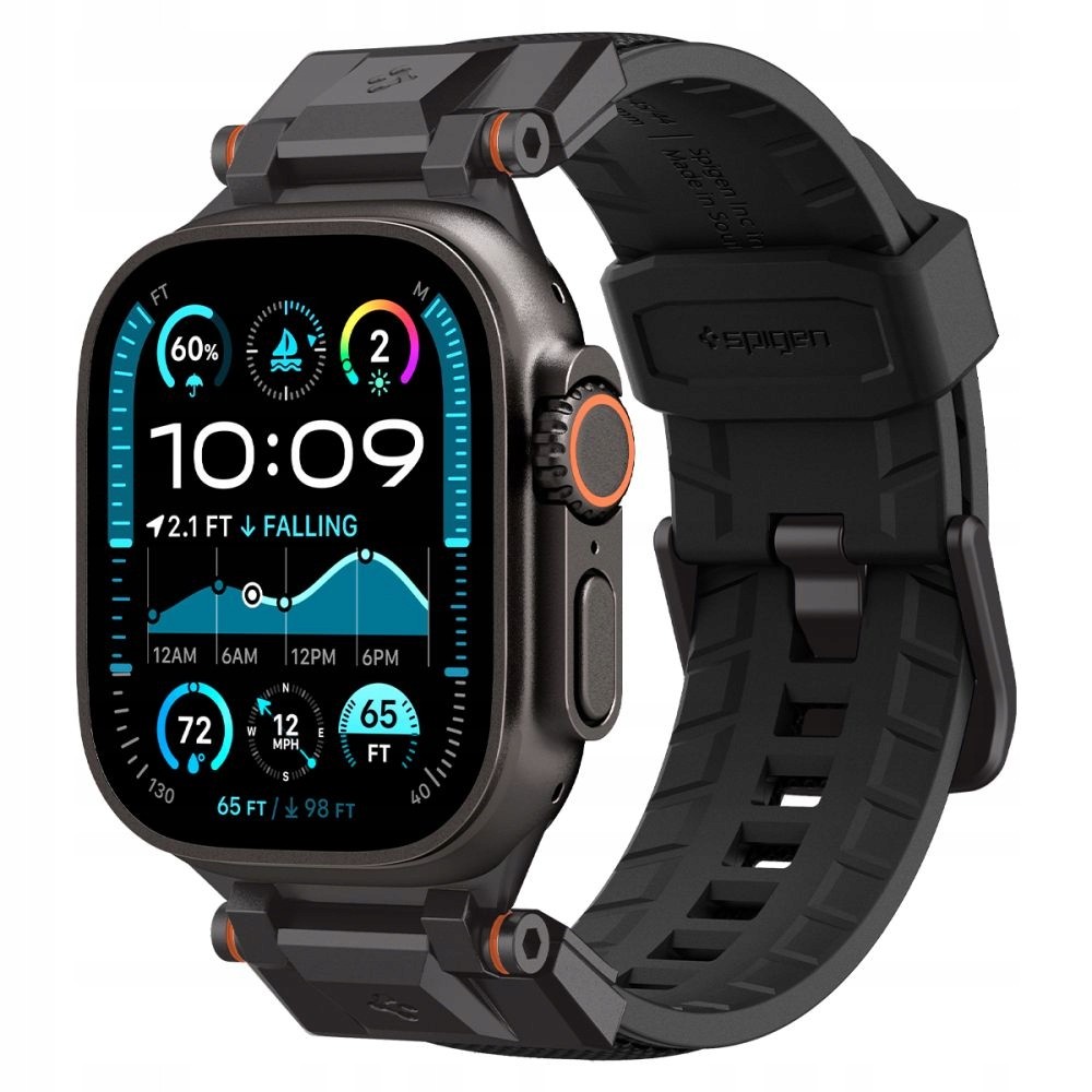 Rrip ore Spigen DuraPro Armor Black Edition, për Apple Watch 49mm 46mm 45mm 44mm, i zi