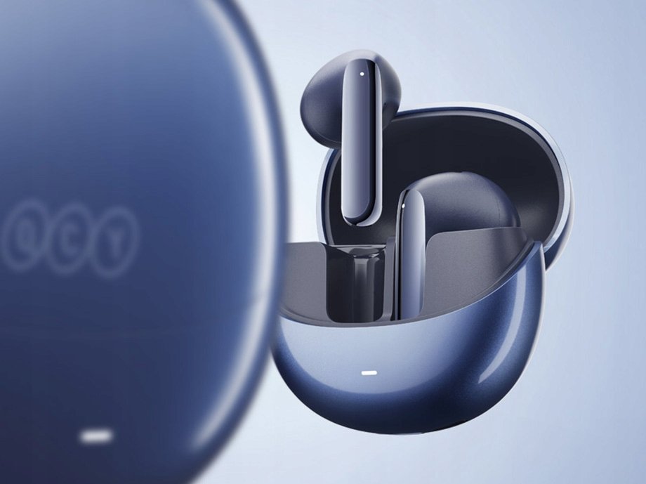 Kufje wireless QCY AilyBuds Pro+ HT10 Pro, ANC, Bluetooth 5.3, blu