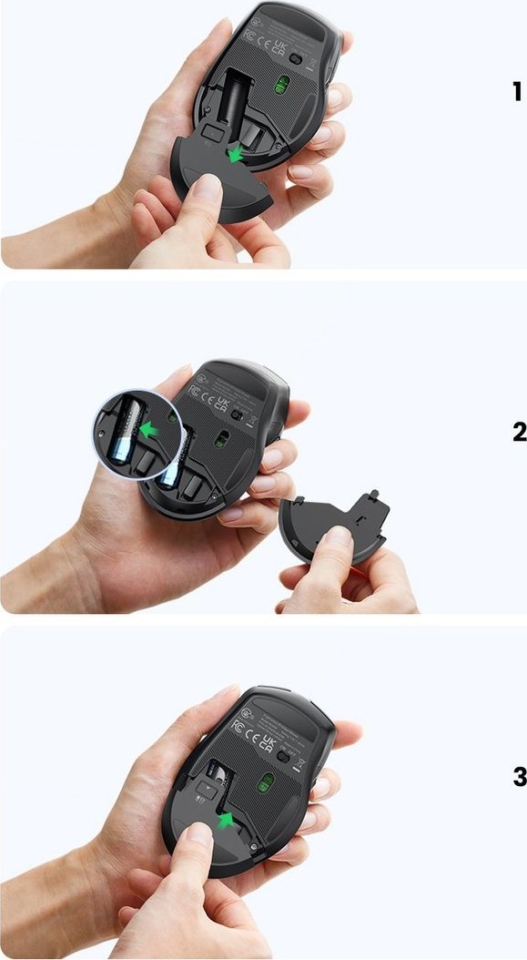 Maus Ugreen MU006, wireless 2.4GHz, 4000 DPI, i zi