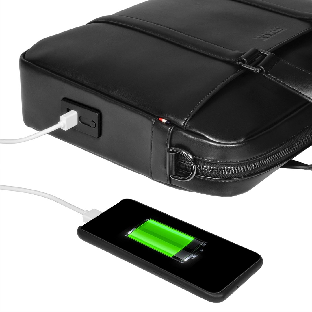 Çantë dore për laptop Port Designs Versailles II, 14", e zezë