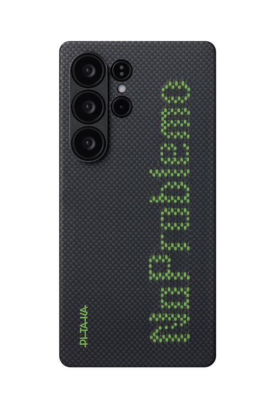 Mbrojtëse PITAKA x Aries Tactile Woven për Samsung Galaxy S25 Ultra, NoProblemo, e zezë