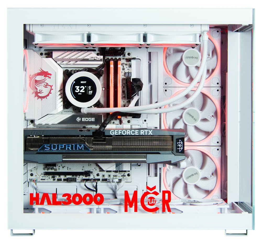 Kompjuter HAL3000 MČR 2025, Intel Core Ultra 9 285K, 64GB DDR5, RTX 5090, 4TB SSD, Windows 11 Home, i bardhë