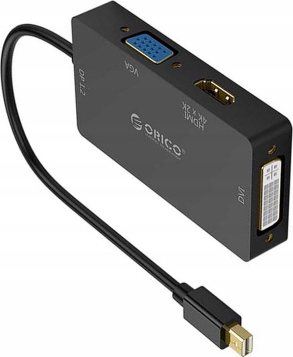Adaptor ORICO 3 në 1 Mini DisplayPort, DVI HDMI VGA, 4K, i artë