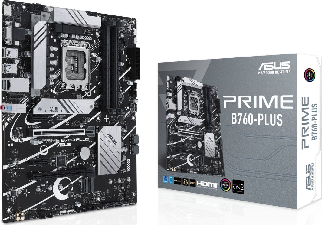 Pllakë amë Asus PRIME B760-Plus, Intel B760, Socket 1700, 4 slota, ATX