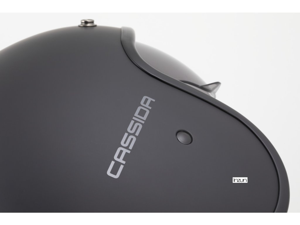 Helmetë moto CASSIDA Oxygen 2.0 Solid, open face, vizor dielli, e zezë mat gri e errët